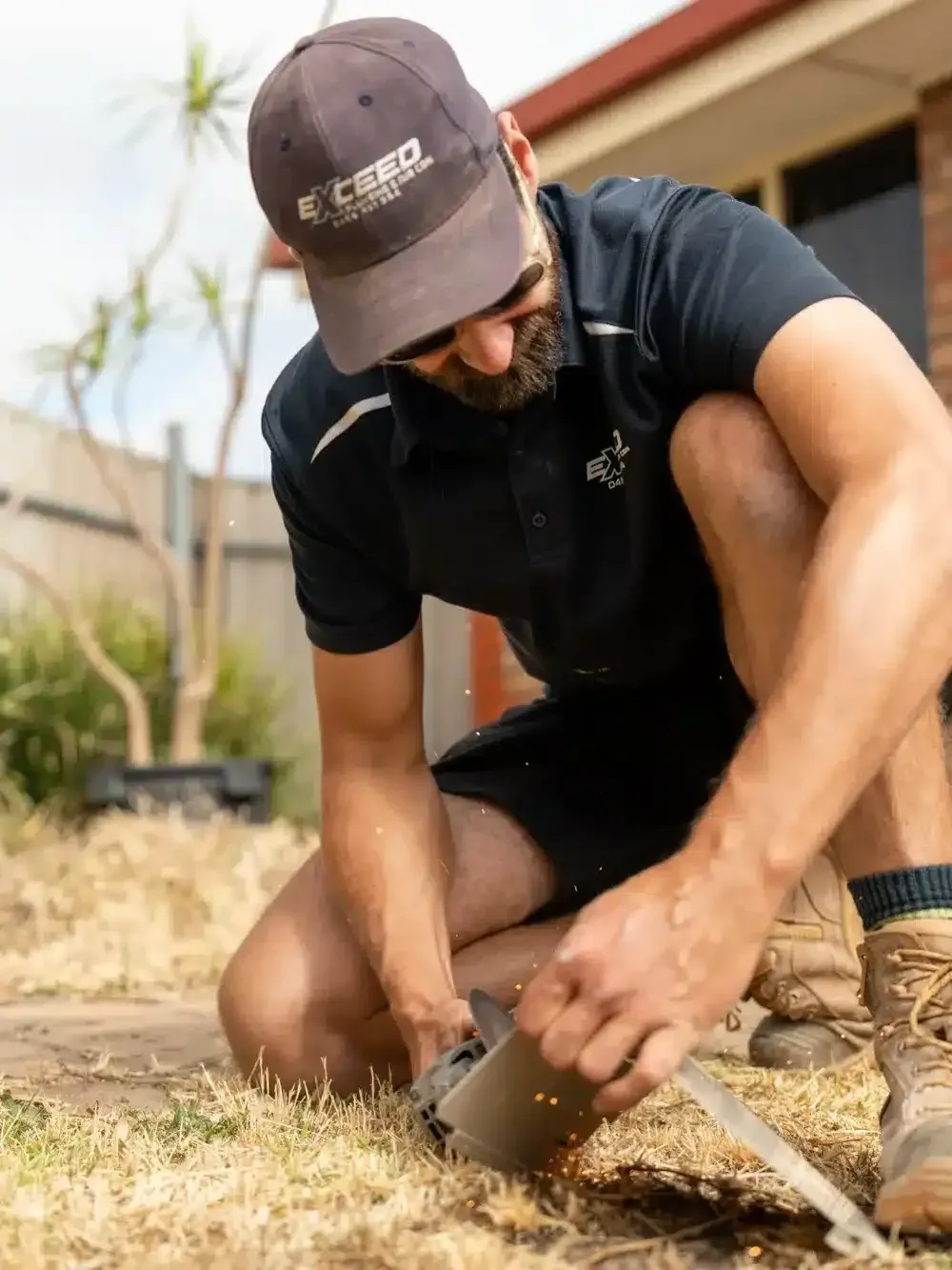 A Highbury plumber at work on a job